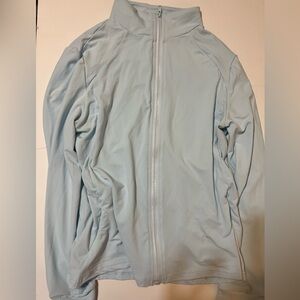 Light blue workout zip up